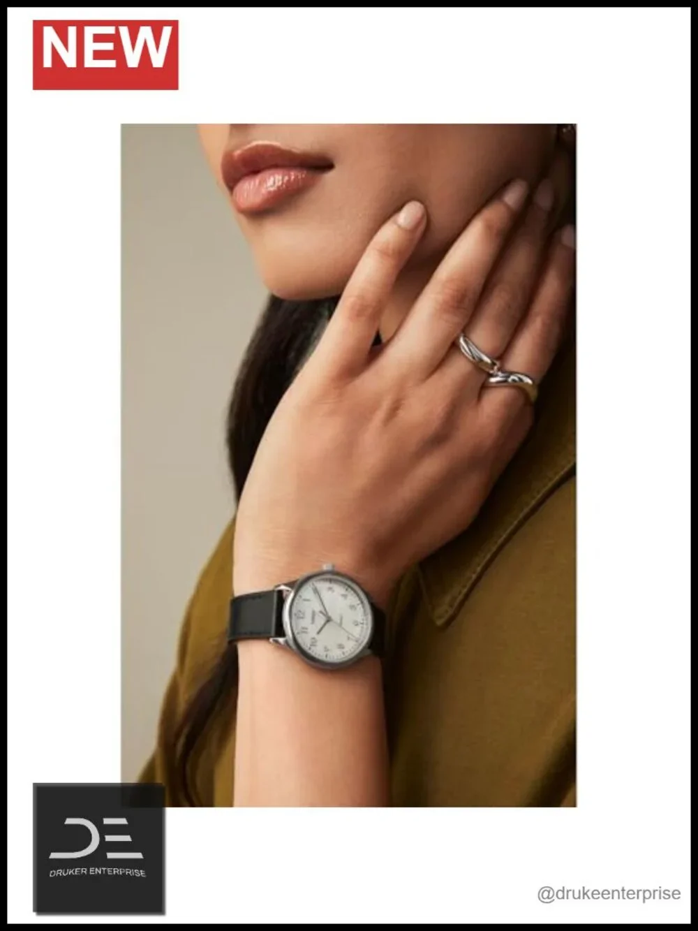Women's Easy Reader Watch with Indiglo Backlight Leather Strap Analog Quartz